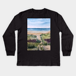 Path to the Beach Kids Long Sleeve T-Shirt